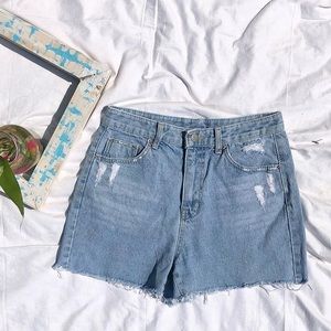 Denim shorts